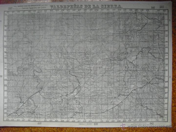 Militaria: DIC. 1937 EDICI&Oacute;N ESPECIAL DEL EJERCITO REPUBLICANO DEL MAPA DE VALDEPE&Ntilde;AS DE LA SIERRA