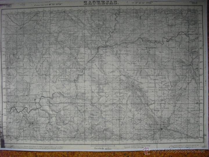 Militaria: GUERRA CIVIL MAPA DE ZAOREJAS EJERCITO NACIONAL EDITADO POR EL CTV 1:50000