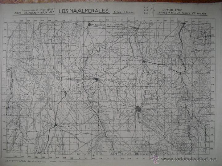 Militaria: MAPA DE LOS NAVALMORALES GUERRA CIVIL EJERCITO DEL CENTRO ( NACIONAL)
