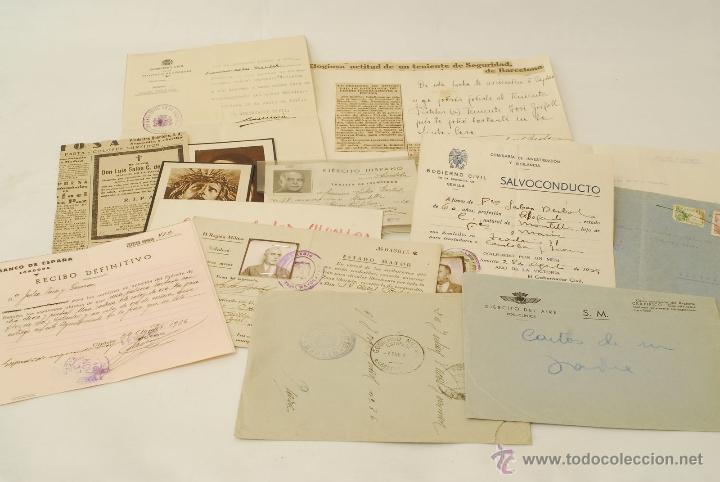 Lote 3 documentos batallon montaña flandes 5 - Comprar 