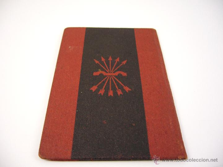 Militaria: DOCUMENTO CARNET FALANGE ESPA&Ntilde;A - Foto 2