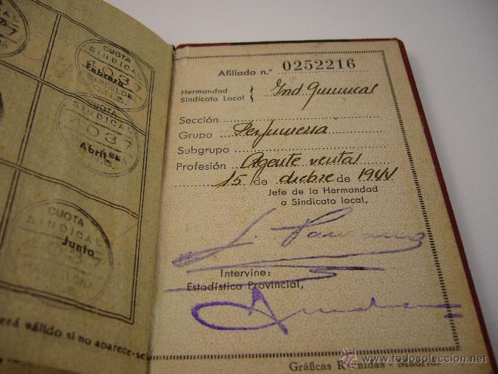 Militaria: DOCUMENTO CARNET FALANGE ESPA&Ntilde;A - Foto 4
