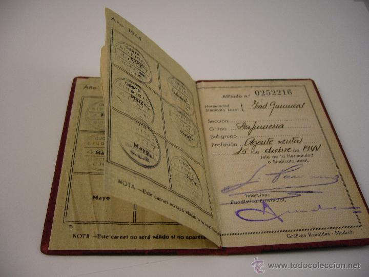 Militaria: DOCUMENTO CARNET FALANGE ESPA&Ntilde;A - Foto 5