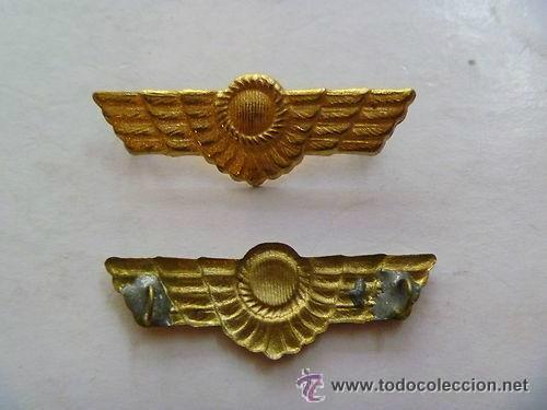 Militaria: GUERRA CIVIL : EMBLEMA DE AVIACION PARA GORRILLO Y CUELLOS, REPUBLICA.