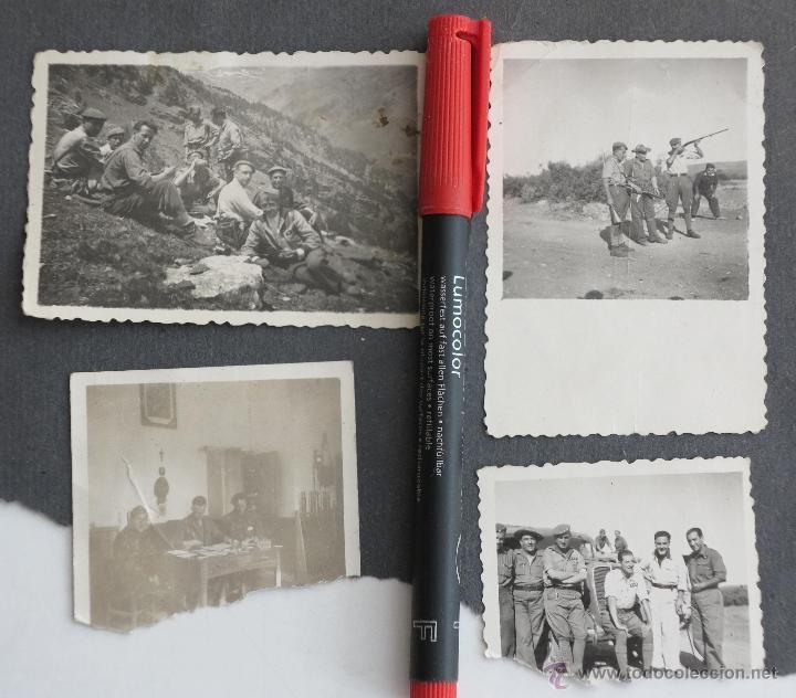 Militaria: Hoja de &aacute;lbun de fotos de la Guerra Civil espa&ntilde;ola. Requetes. Total 4 fotos. Ver m&aacute;s fotos.