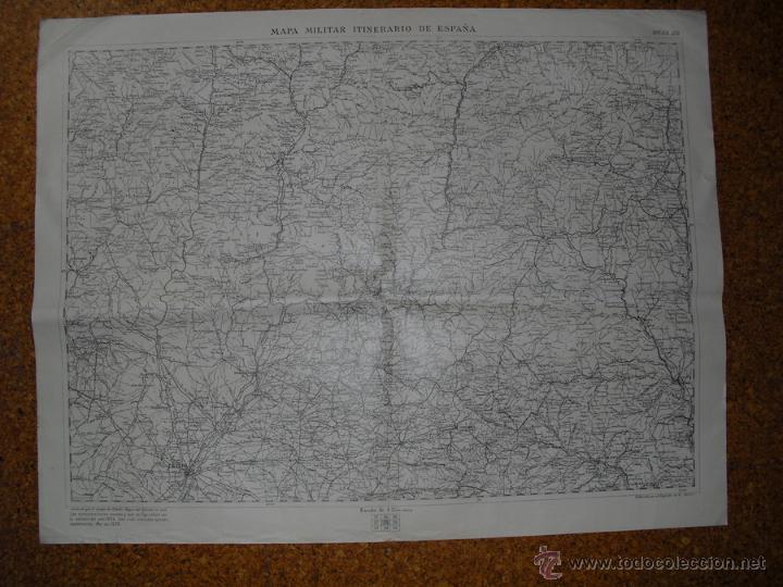 Military Antiques: 1936 GUERRA CIVIL MAPA MILITAR ITINERARIO HOJA 28 BERGA IGUALADA PERALTA LERIDA