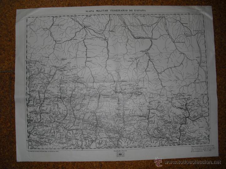 Militaria: 1936 HOJA 17 DEL MAPA ITINERARIO MILITAR PLAN JACA SALVATIERRA