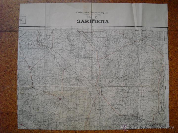 Militaria: GUERRA CIVIL MAPA DE MANDO DEL EJERCITO NACIONAL  SARI&Ntilde;ENA 1:100000