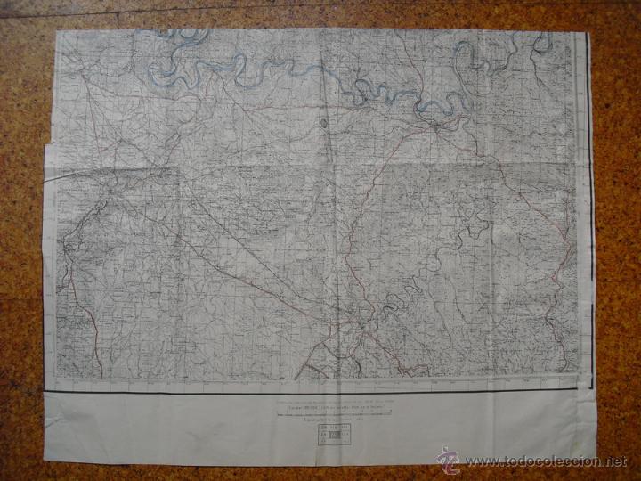 Militaria: GUERRA CIVIL MAPA DE MANDO DEL EJERCITO NACIONAL CASPE 1:100000