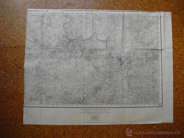 Militaria: GUERRA CIVIL MAPA DE MANDO DEL EJERCITO  NACIONAL GANDESA 1:100000