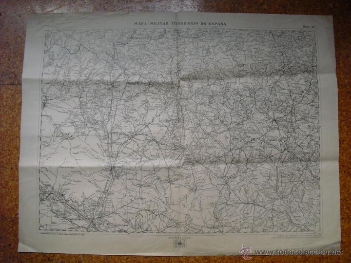 Military Antiques: 1936 HOJA 27 DEL M. MILITAR ITINERARIO EJCTO. REPUBLICANO ZARAGOZA HUESCA BARBASTRO