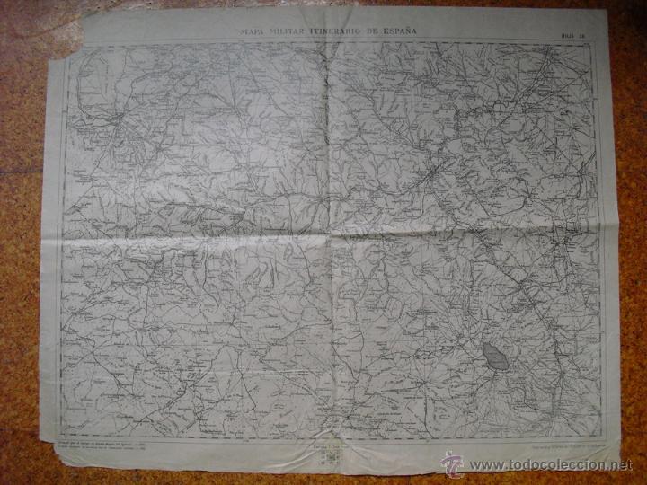 Militaria: 1937 GUERRA CIVIL MAPA MAR. ITINERARIO  HOJA 36 EJCTO. REPUBLICANO CALATATUD ALMAZAN DAROCA