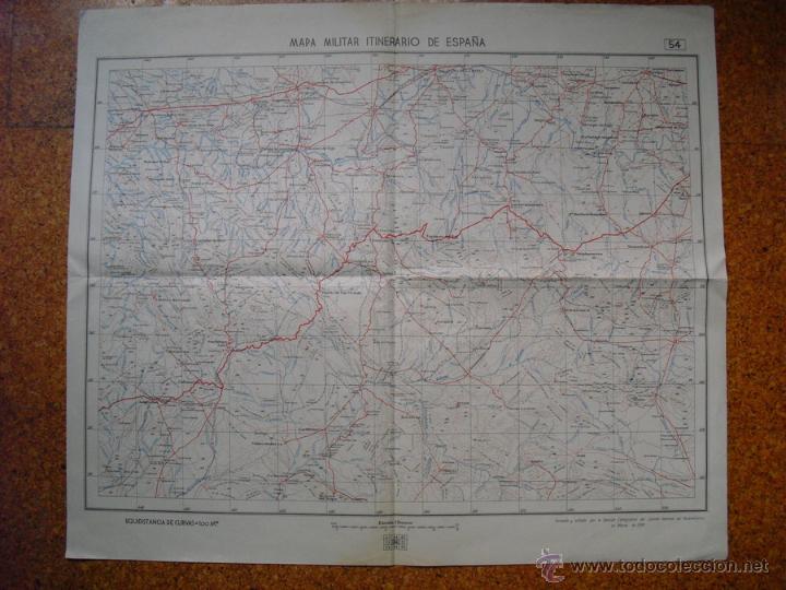 Military Antiques: 1939 HOJA 54 DEL M. MAR. ITINERARIO EJCTO. NACIONAL TALAVERA HERRERA DEL DUQUE LOGROS&Aacute;N  COLOR