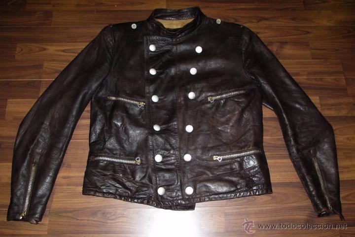 Cazadora chaqueta cuero piloto guerra civil esp - Vendido en Subasta -  51639722