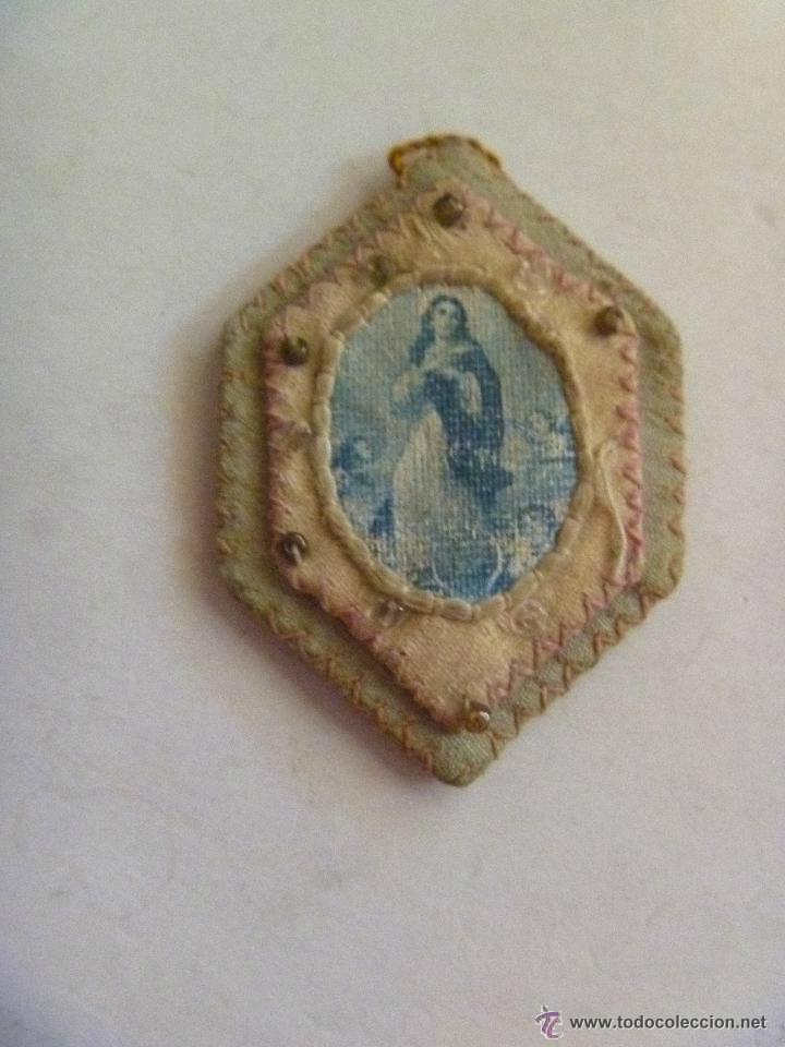 Militaria: GUERRA CIVIL : DETENTE CON IMAGEN DE LA INMACULADA , PATRONA DE LA INFANTERIA.