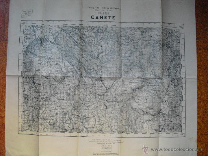 Military Antiques: GUERRA CIVIL MAPA DE MANDO 1:100000  CA&Ntilde;ETE EJERCITO NACIONAL