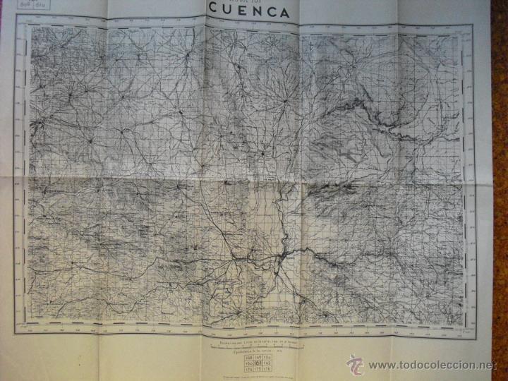 Militaria: GUERRA CIVIL CARTOGRAFIA MILITAR DE ESPA&Ntilde;A MAPA DE MANDO CUENCA