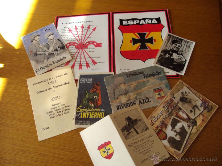 Militaria: Lote division azul