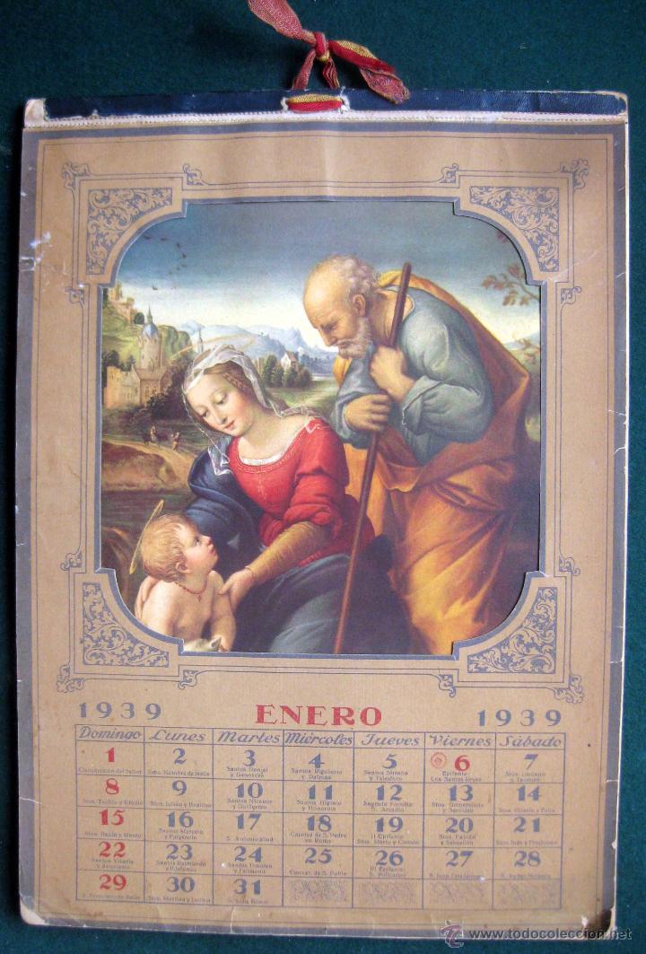 Militaria: ALMANAQUE A&Ntilde;O 1939 FRANQUISTA CON LAMINAS MUSEO DEL PRADO Y FIESTAS ESTABLECIDAS POR EL FRANQUISMO