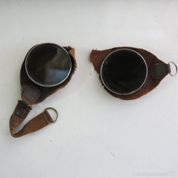 Military Antiques: Gafas redondas de motorista Legi&oacute;n C&oacute;ndor para aprovechar piezas. Ver m&aacute;s fotos.