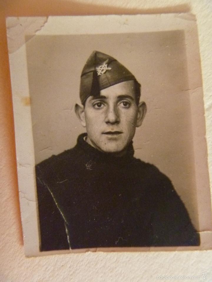 Militaria: GUERRA CIVIL : FOTO DE CARNET DE UN SOLDADO DE INFANTERIA CON GORRILLO Y JERSEY CUELLO ALTO. LEON