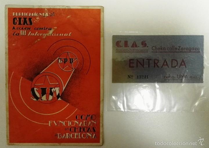 Militaria: COMO FUNCIONABAN LAS CHECAS EN BARCELONA + entrada a la exposici&oacute;n.