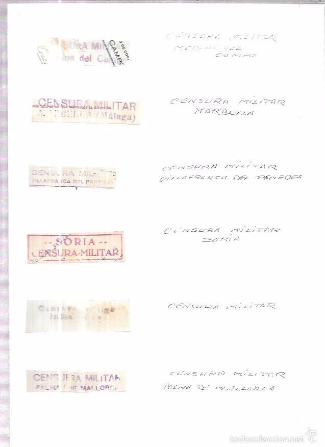 Militaria: LOTE DE CENSURAS MILITARES.