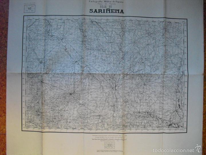 Militaria: GUERRA CIVIL MAPA DE MANDO DE SARI&Ntilde;ENA ESCALA 1; 100000