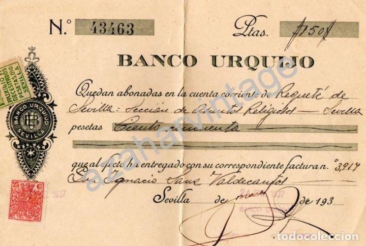 Militaria: SEVILLA,1937, GUERRA CIVIL, DONATIVO A LOS REQUETE DE SEVILLA