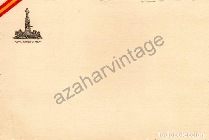 Military Antiques: TARJETA PATRIOTICA, VIVA CRISTO REY, SIN USAR