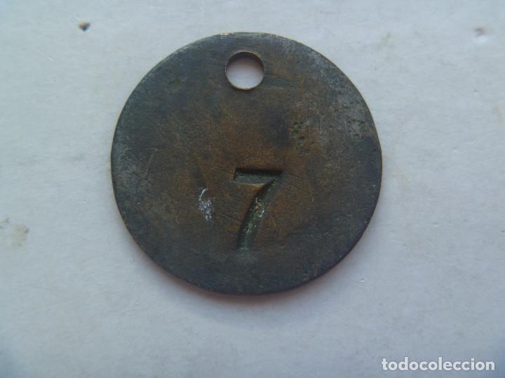 Militaria: GUERRA CIVIL : PERRA GORDA PERFORADA Y NUMERADA ... &iquest; IDENTIFICACION MILITAR DE LA REPUBLICA ?