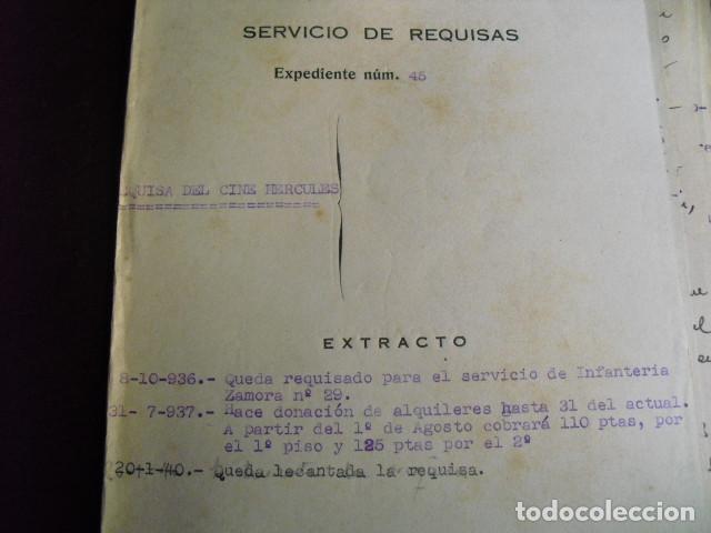 Military Antiques: 1936-37-40 EXPEDIENTE DE REQUISA DE CINE Y LEVANTAMIENTO DE LA MISMA