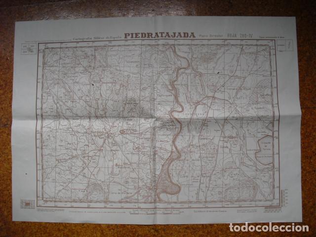 Militaria: NOVIEMBRE 1938 GUERRA CIVIL MAPA DEL EJERCITO REPUBLICANO PIEDRATAJADA 1:25000