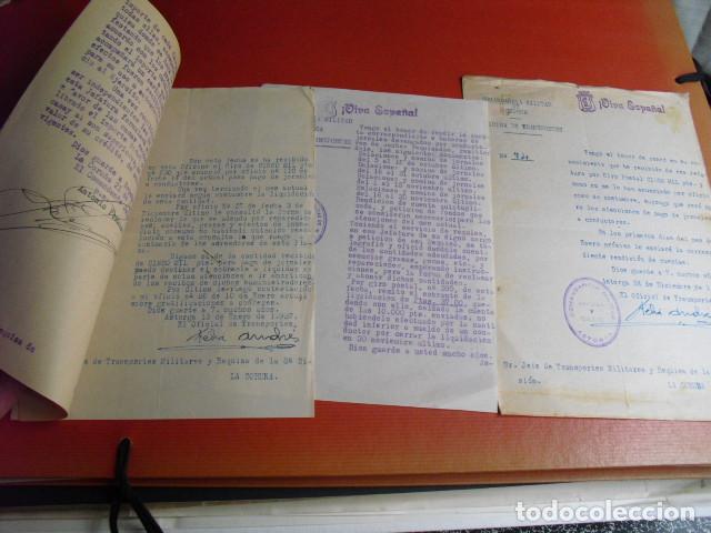 Military Antiques: 1936 CUATRO ESCRITOS PROBLEMAS PAGOS JORNALES Y PROVEEDORES EN LA REQUISA DE ASTORGA