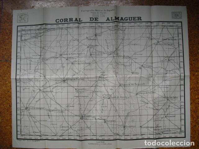 Militaria: GUERRA CIVIL MAPA DE MANDO DE CORRAL DE ALMAGUER EJERCITO NACIONAL 1:100000