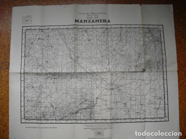 Militaria: GUERRA CIVIL MAPA DE MANDO DE MANZANERA EJERCITO NACIONAL 1:100000