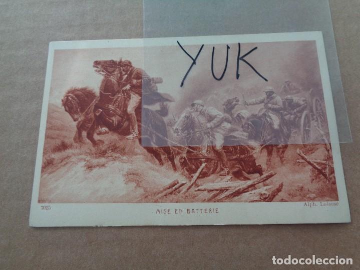 Militaria: posta francesa enviada a Espa&ntilde;a 1938 - mise en batterie