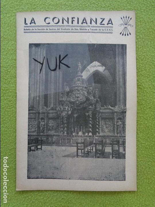 Militaria: Revista la Confianza - Zaragoza - Mayo 1937 - Poster central del general MOLA - Original