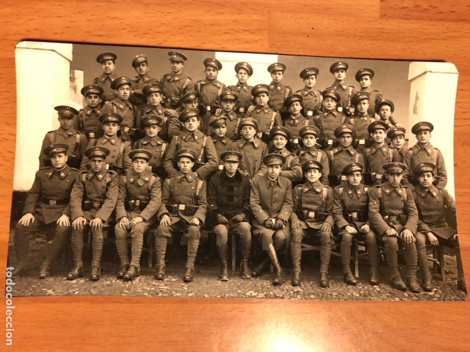 Militaria: Antigua foto de militares.17 x 9,5 cm