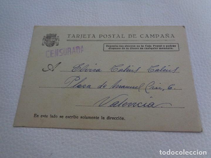 Military Antiques: TARJETA POSTAL DE CAMPA&Ntilde;A -- JUNIO 1937 - CENSURADA