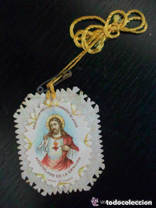 Military Antiques: GUERRA CIVIL : SAGRADO CORAZON DE JESUS . DETENTE DEL APOSTOLADO . MADE IN FRANCE !
