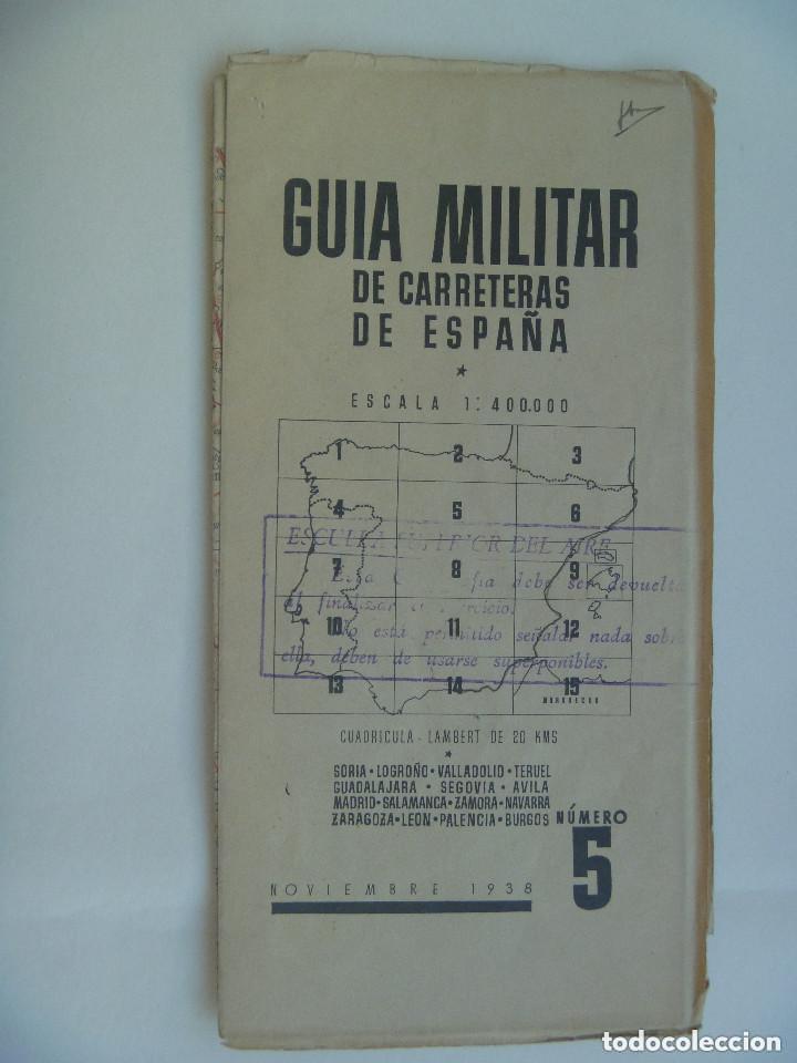 Military Antiques: CUARTEL GENERAL GENERALISIMO, GUIA CARRETRAS N&ordm; 5: LOGRO&Ntilde;O, SALAMANCA, NAVARRA .ETC. MARZO 1939.
