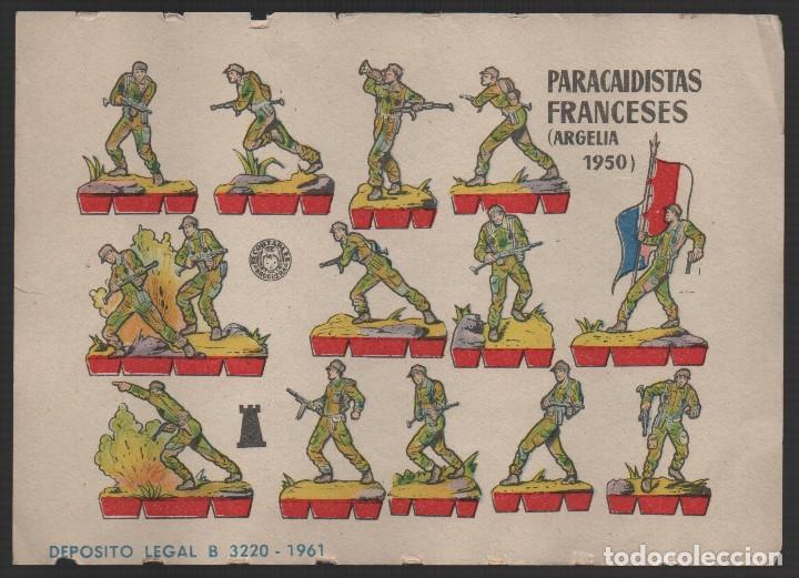 Militaria: PARACAIDISTAS FRANCESES (ARGELIA) HOJITA COMPLETA, VER FOTO