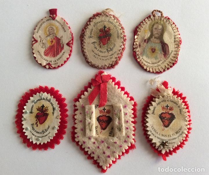 Militaria: CONJUNTO SEIS DETENTE DISTINTOS GUERRA CIVIL. DETENTE EL CORAZ&Oacute;N DE JESUS EST&Aacute; CONMIGO.