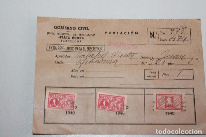 Military Antiques: PLATO &Uacute;NICO, D&Iacute;A SIN POSTRE, 1940