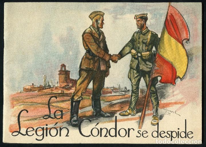 Militaria: GUERRA CIVIL, &Aacute;LBUM CONMEMORATIVO, LA LEGI&Oacute;N C&Oacute;NDOR, SE DESPIDE