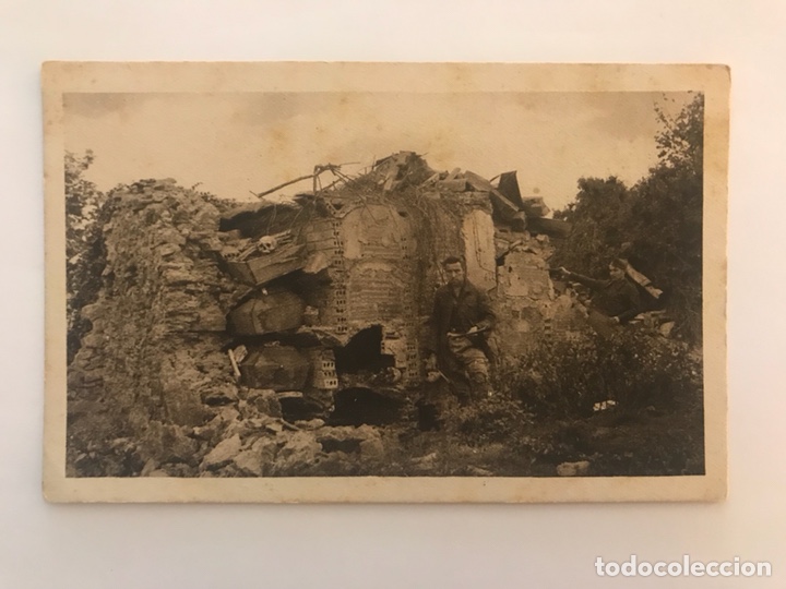 Military Antiques: OVIEDO. Postal. Restos de la Capilla del Cementerio Viejo.., (h.1939?)