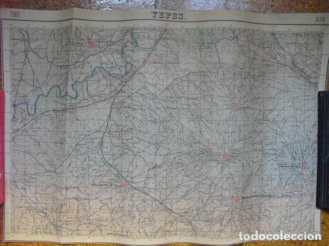 Militaria: GUERRA CIVIL MAPA DE YEPES DEL EJERCITO REPUBLICANO  E 1:50000