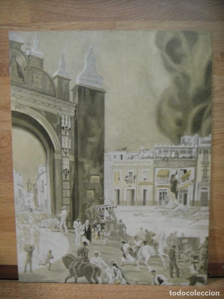 Military Antiques: guerra civil - lamina de carlos saenz de tejada