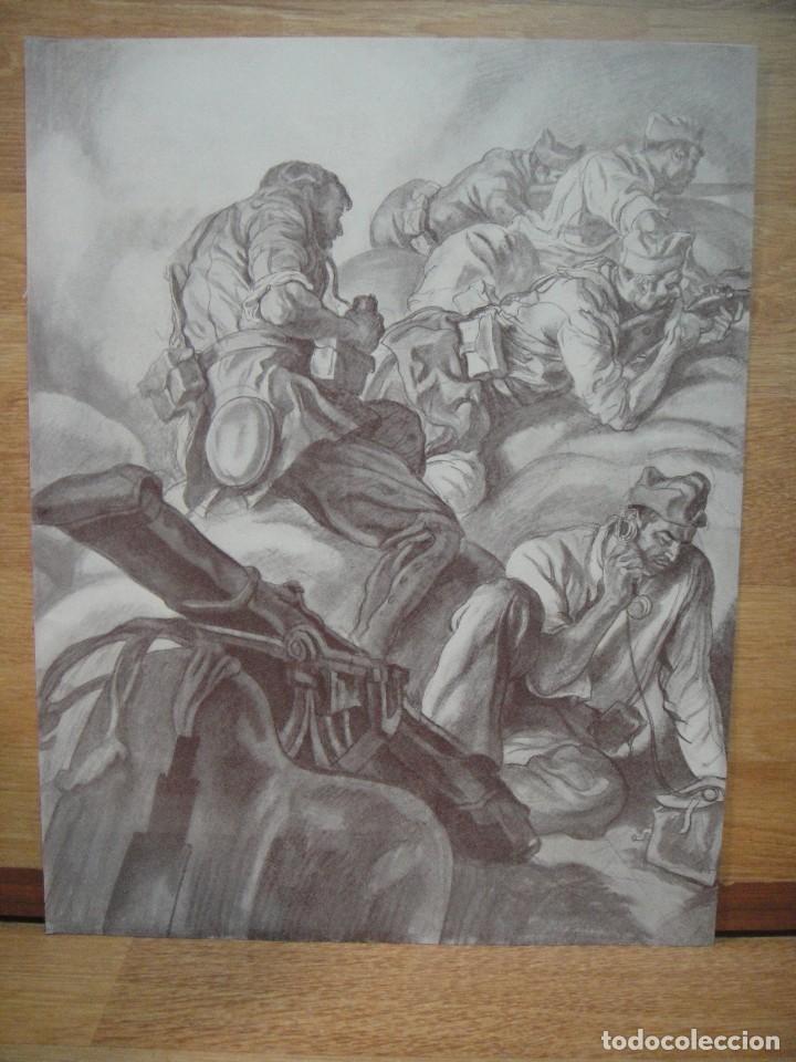 Military Antiques: guerra civil - lamina de carlos saenz de tejada